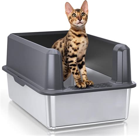 wales metal litter box|stainless steel litter box alternative.